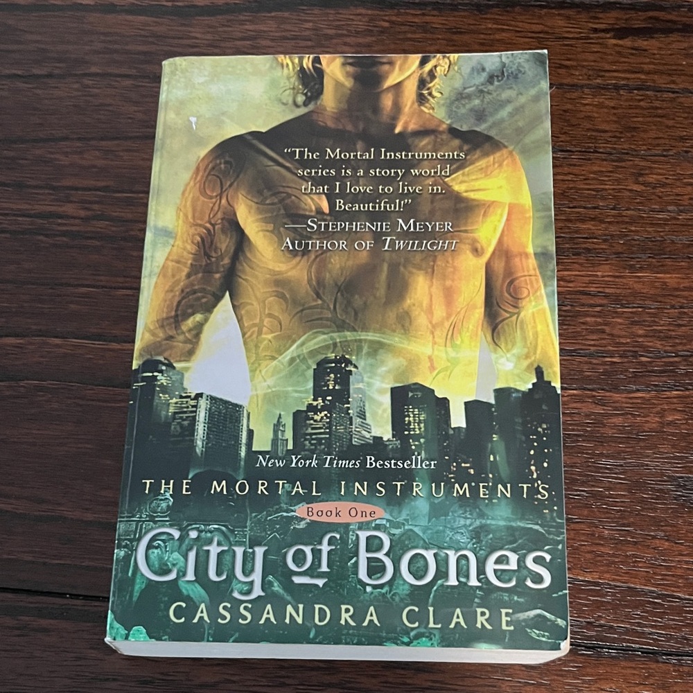 Fantasy Novel City of Bones by Cassandra Clare Mortal Instruments Book 1 Teen